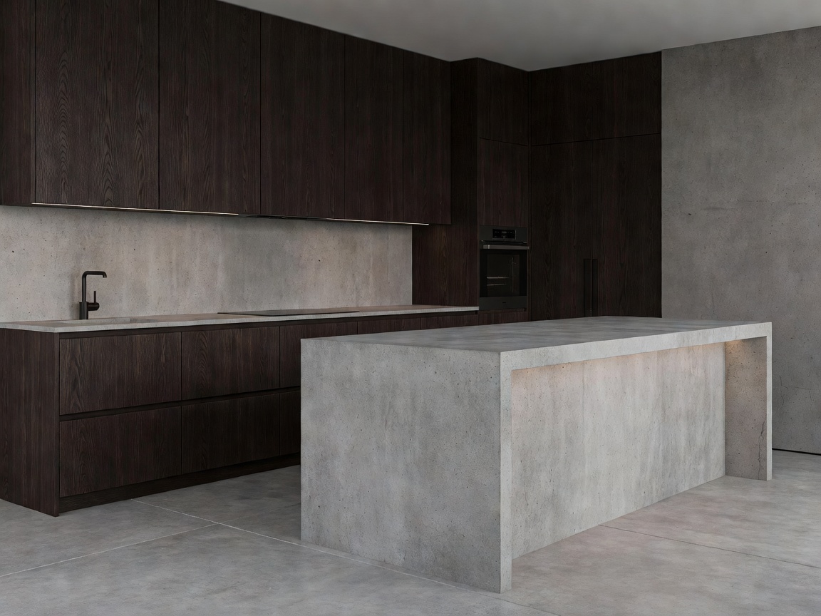 Minimalist modern kitchen with dark wood and concrete - modern_kitchen_design.jpg
