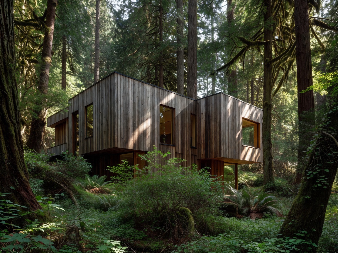 Timber clad modern house surrounded by dense forest - forest_architecture.jpg
